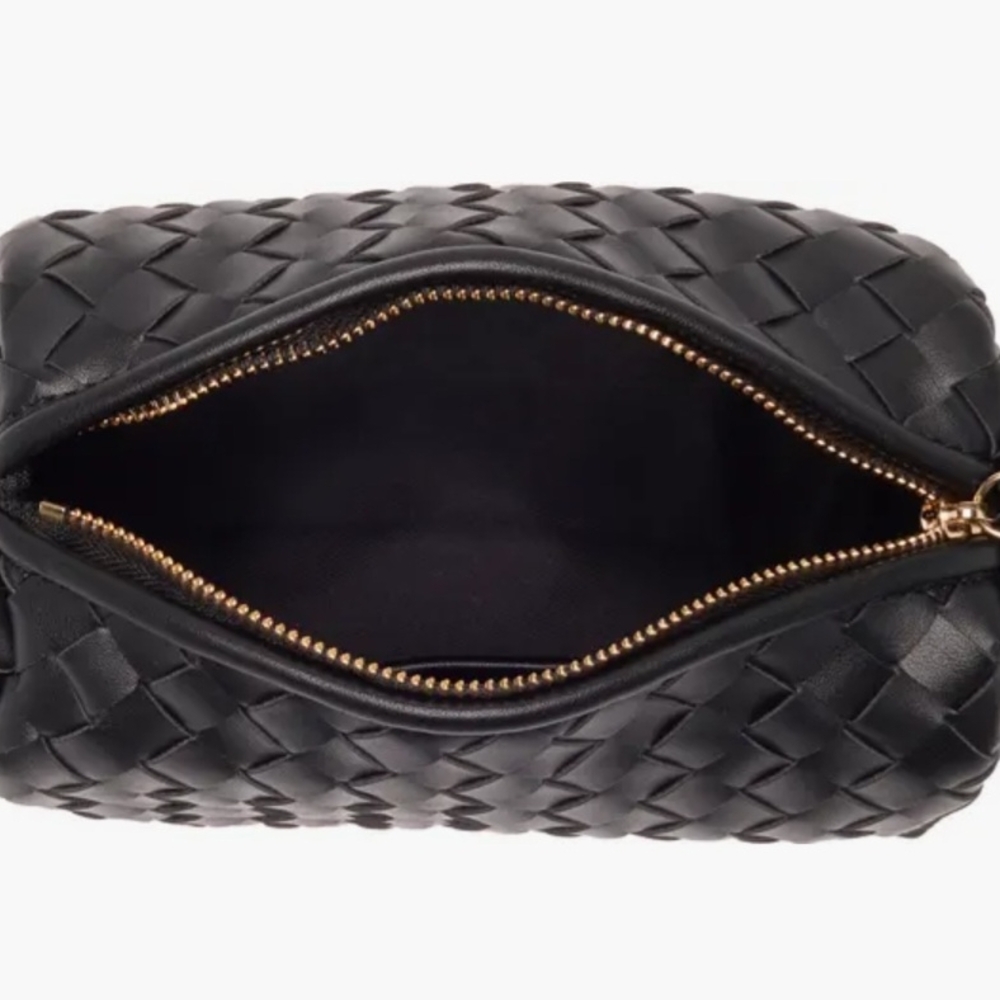 Urban Expressions Black Intrecciato Crossbody Bag - Picture 5 of 6